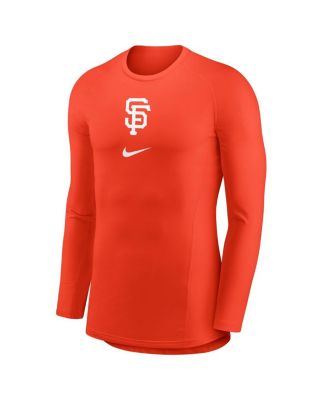 Men's Orange San Francisco Giants City Connect Base Layer Raglan Long Sleeve Performance T-Shirt
