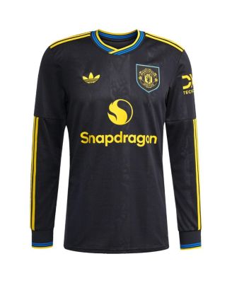 Men's Kobbie Mainoo Black Manchester United 2025/26 Third Replica Long Sleeve Player Jersey