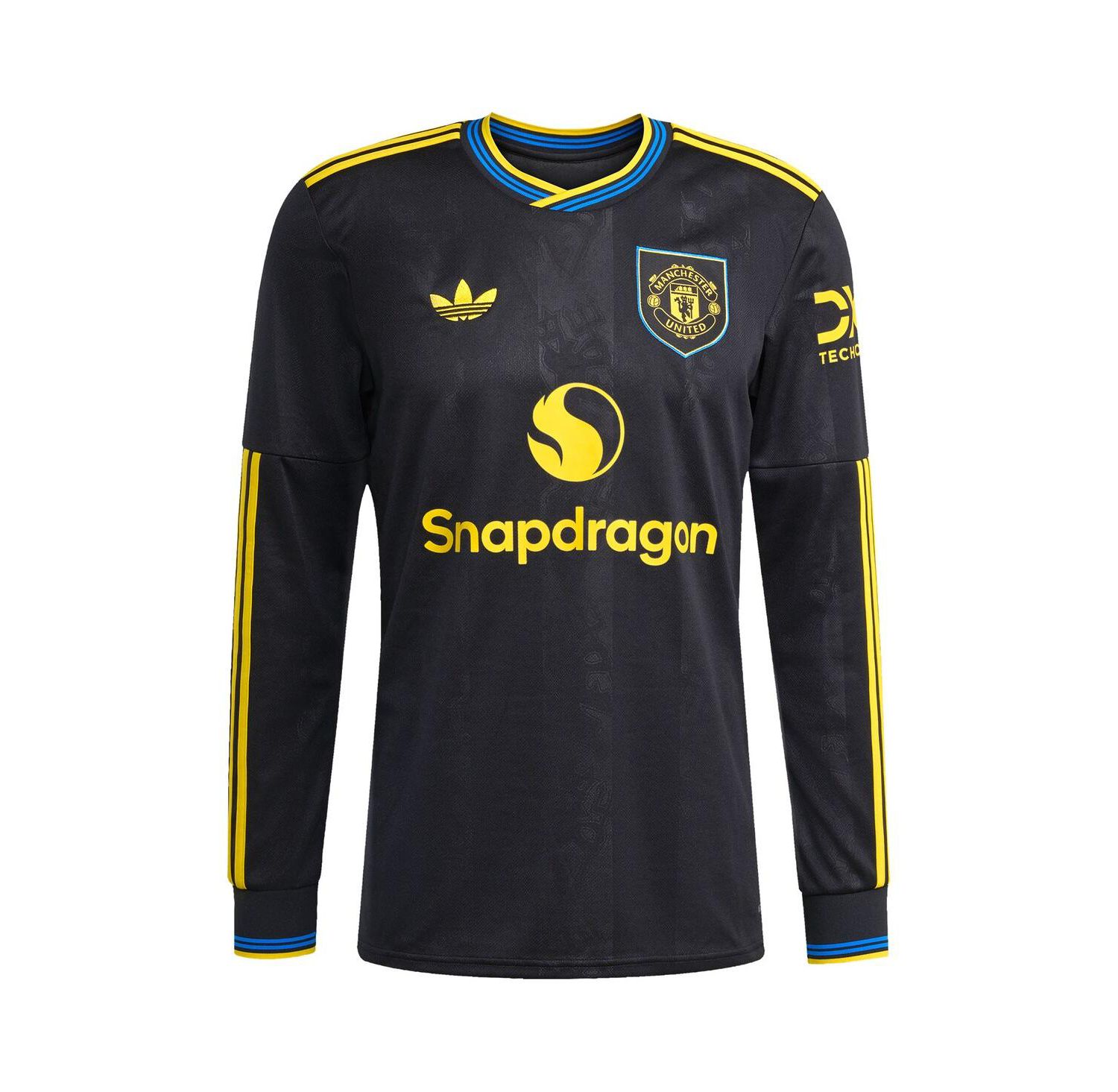 Men's Kobbie Mainoo Black Manchester United 2025/26 Third Replica Long Sleeve Player Jersey