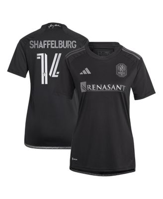 adidas - Women's Jacob Shaffelburg Black Nashville SC 2024 Man In Black Kit Replica Player Jersey