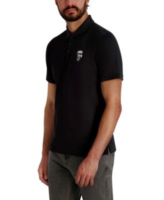 Men's 3-Button Placket Short-Sleeve Polo Shirt
