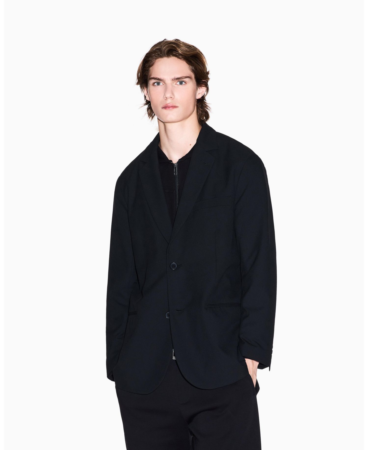 Men's Night Lab Single Breasted Wool Blazer