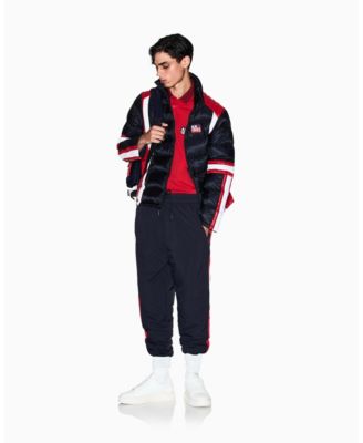 Men's Color Block Tape Down Jacket