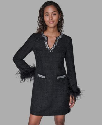 KARL LAGERFELD PARIS - Women's V-Neck Dress