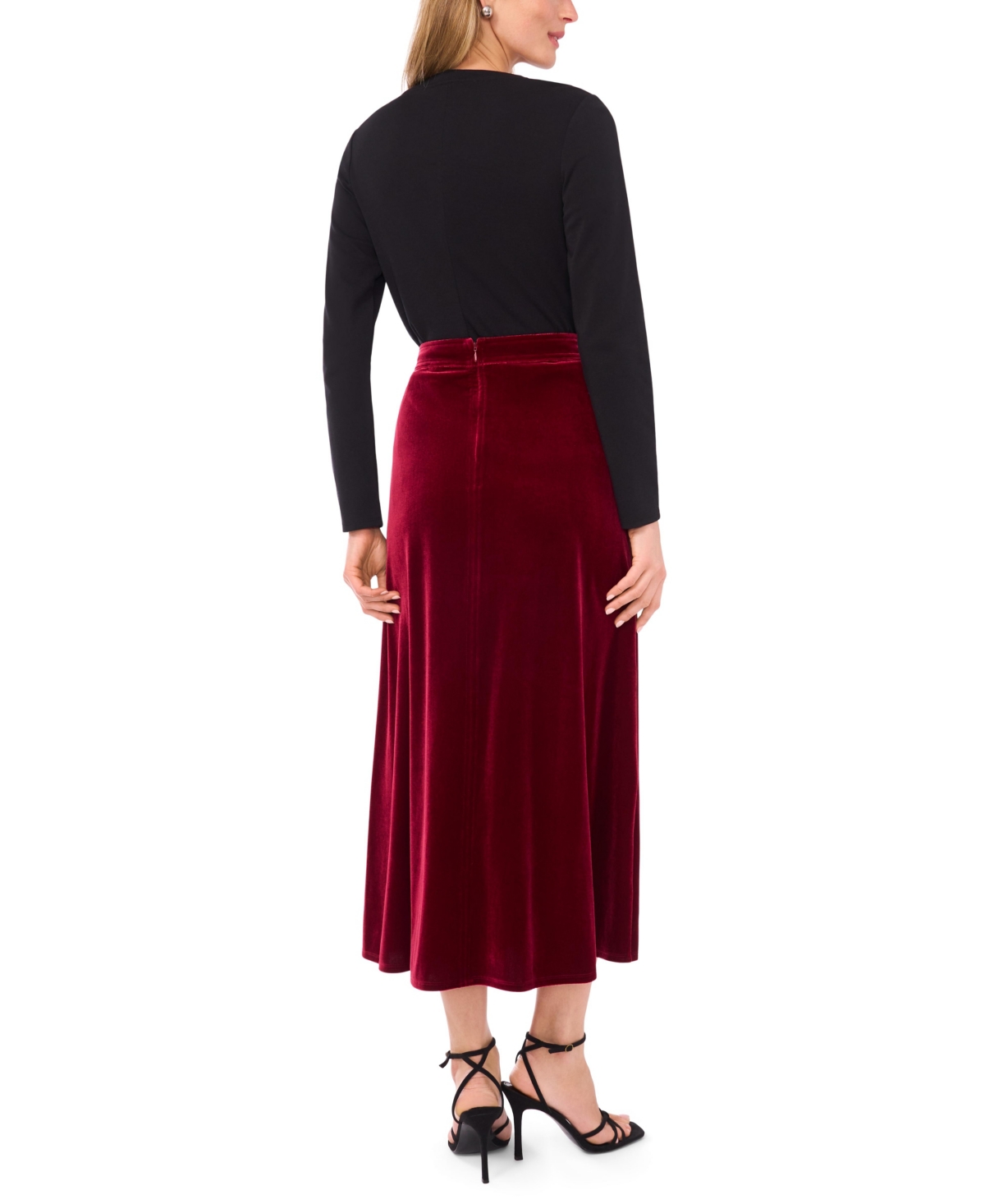 Vince Camuto Women's A-line Maxi Skirt In Burgundy