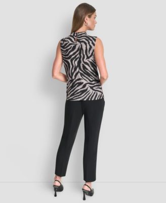 Women's Sleeveless Mock Neck Top