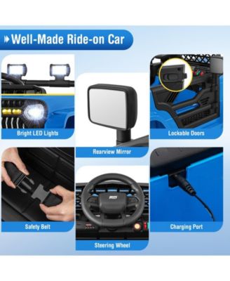 12V Kids Ride on Truck Car with Parental Remote and Music Player