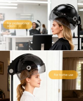 Professional Ionic Standing Hair Dryer with Temperature and Speed Adjustment, 60-Minute Timer, Height Adjustable Design