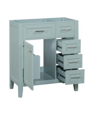 Bathroom Vanity Cabinet Base 30-Inch with Drawers, Solid Frame and MDF Board