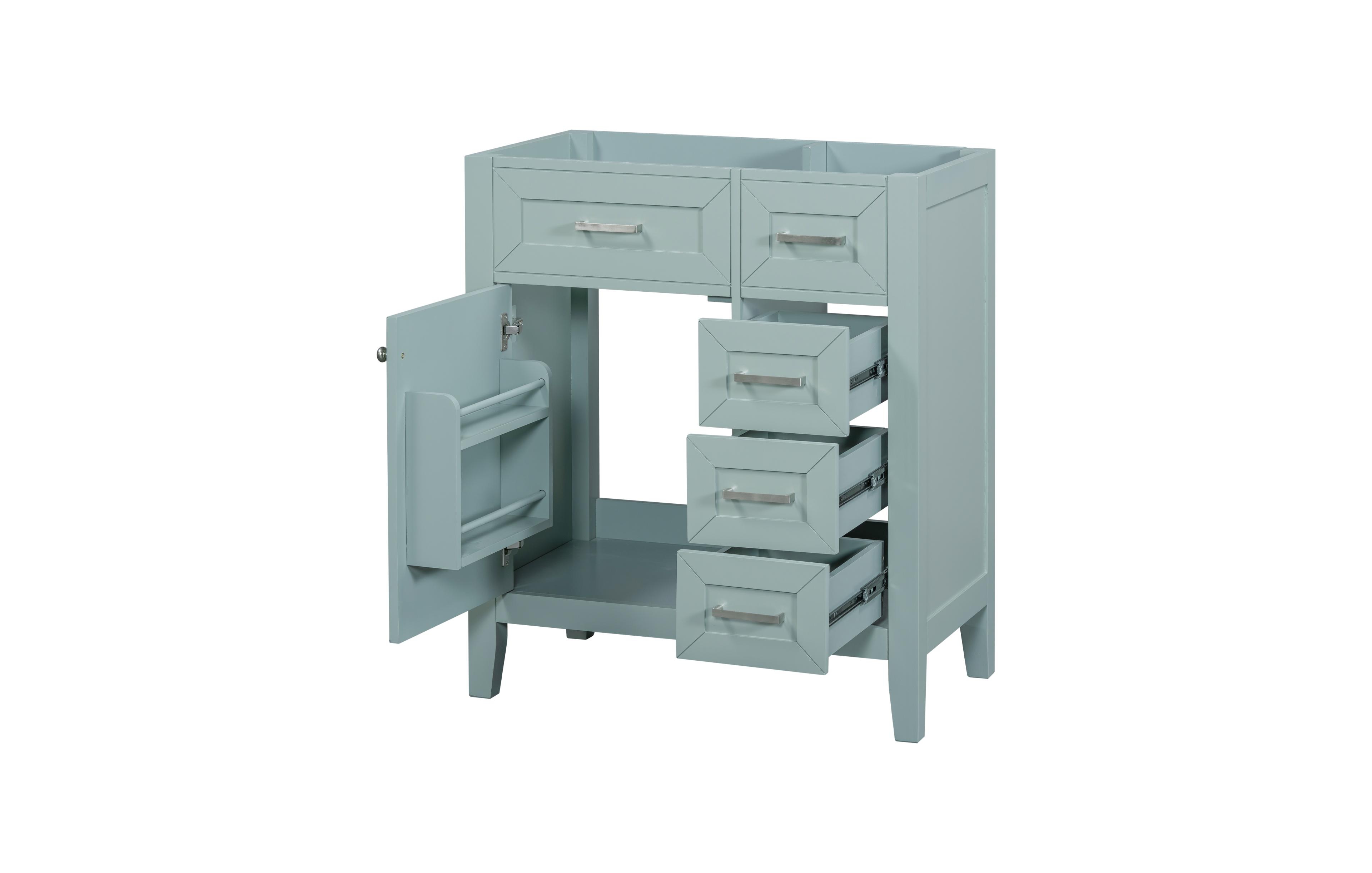 Casainc 30" Bathroom Vanity, Cabinet Base Only, Bathroom Cabinet with Drawers