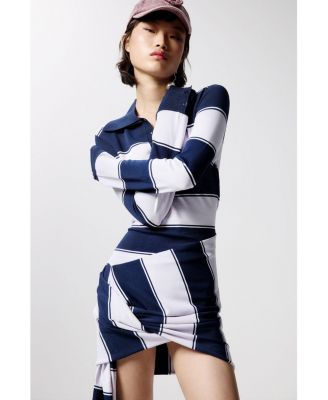 Women's Striped polo dress