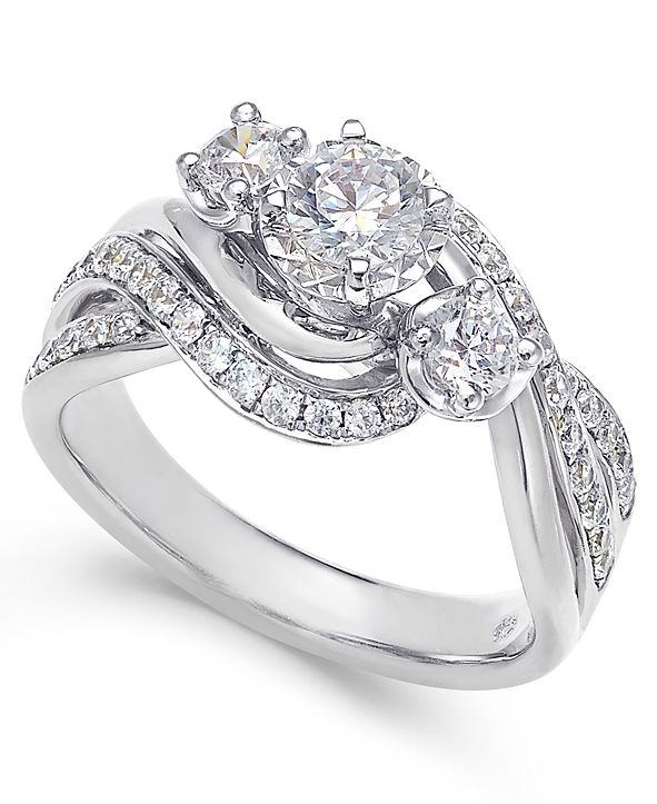 Macy�s Diamond Engagement Ring (1 ct. t.w.) in 14k White