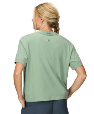 Women's Air Exchange UPF 50 Crew Short-Sleeve Ribbed Collar T-Shirts