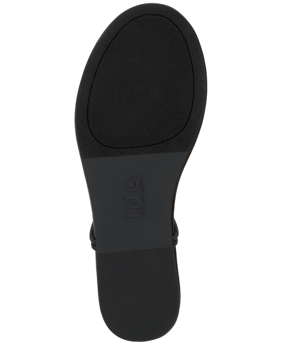 Inc International Concepts Women's Hakima Lace-up Flat Sandals, Macy's Exclusive In Black