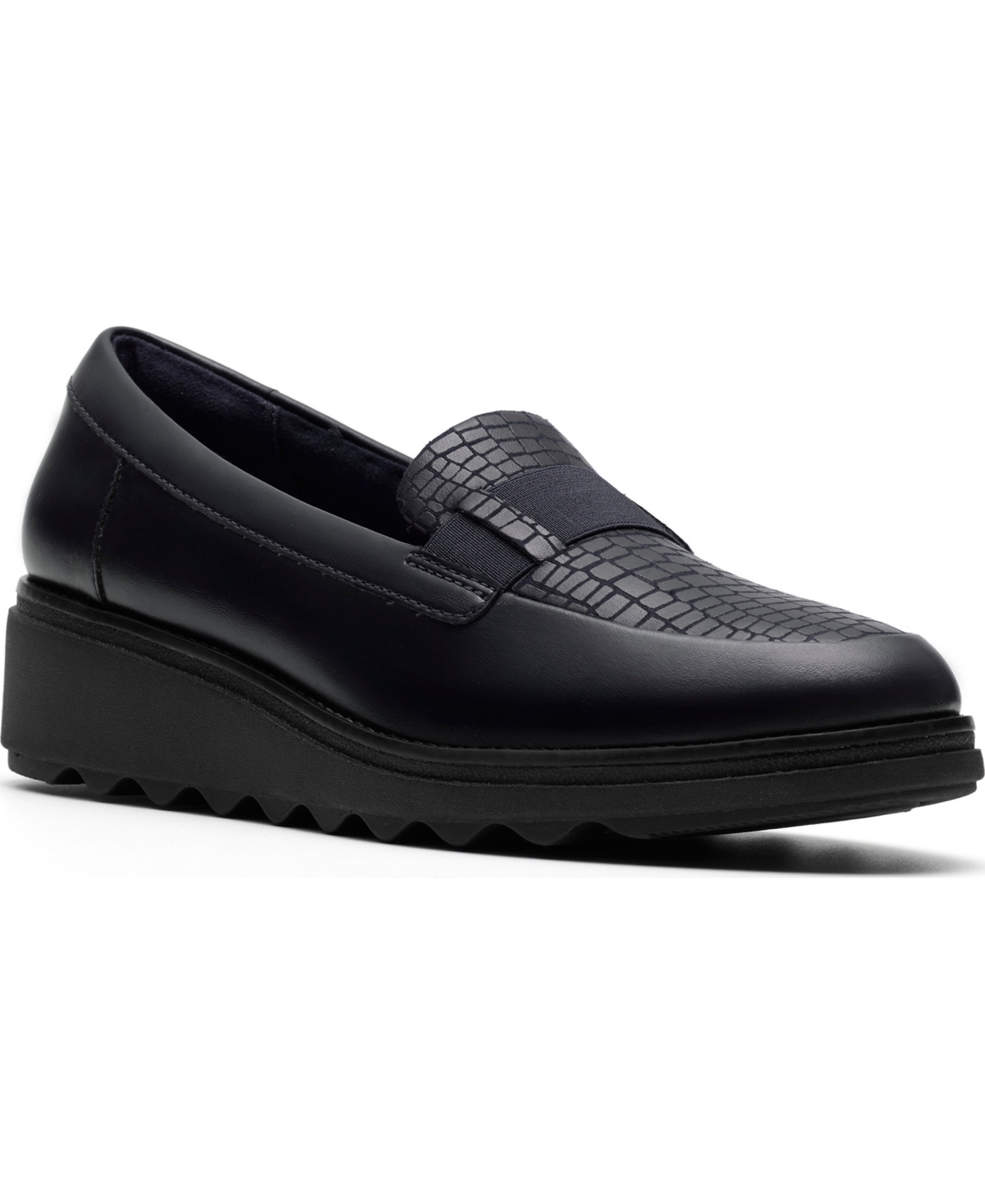 Clarks Women's Sharon Pace Slip-on Loafers In Black