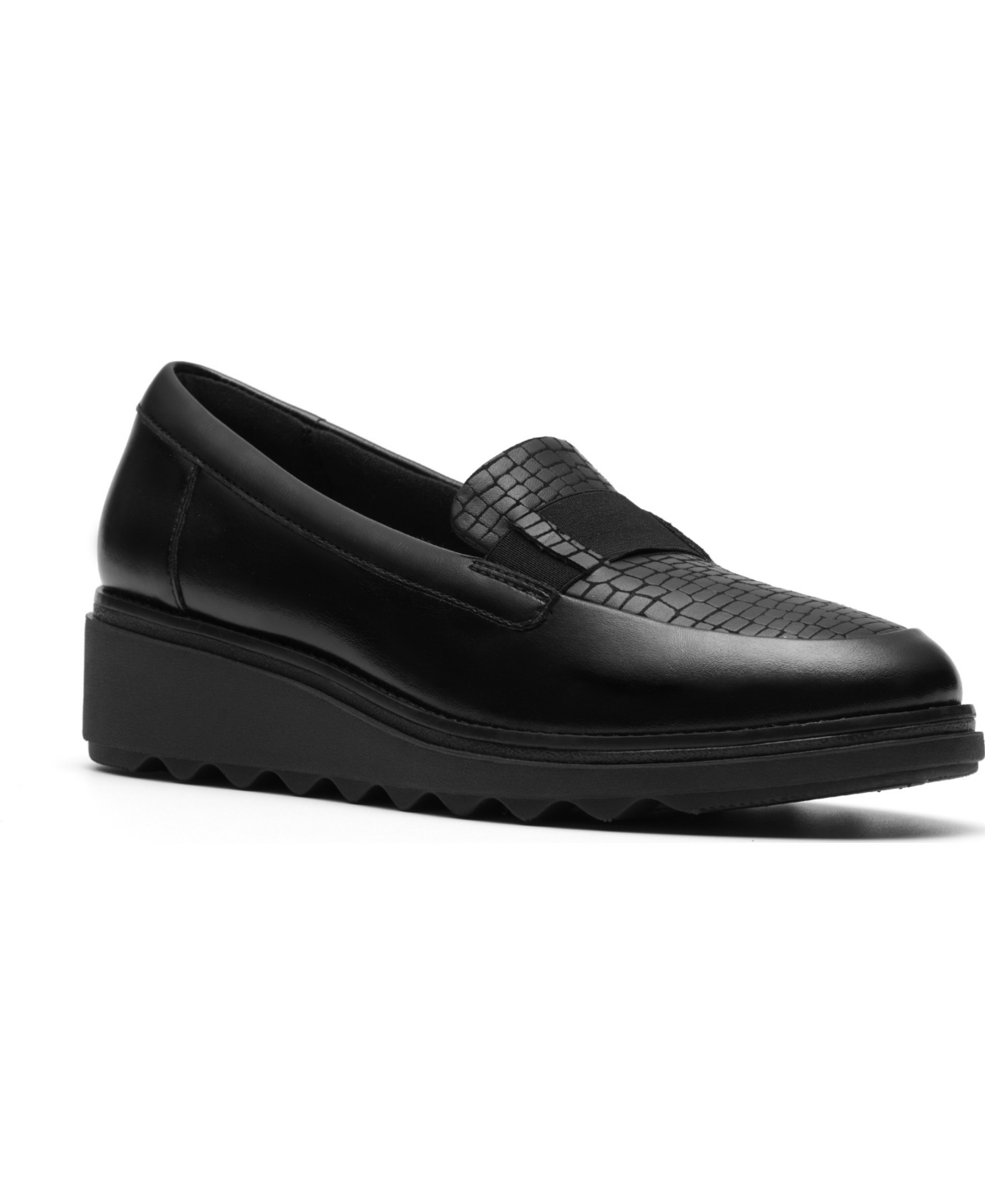 Clarks Women's Sharon Pace Slip-on Loafers In Black