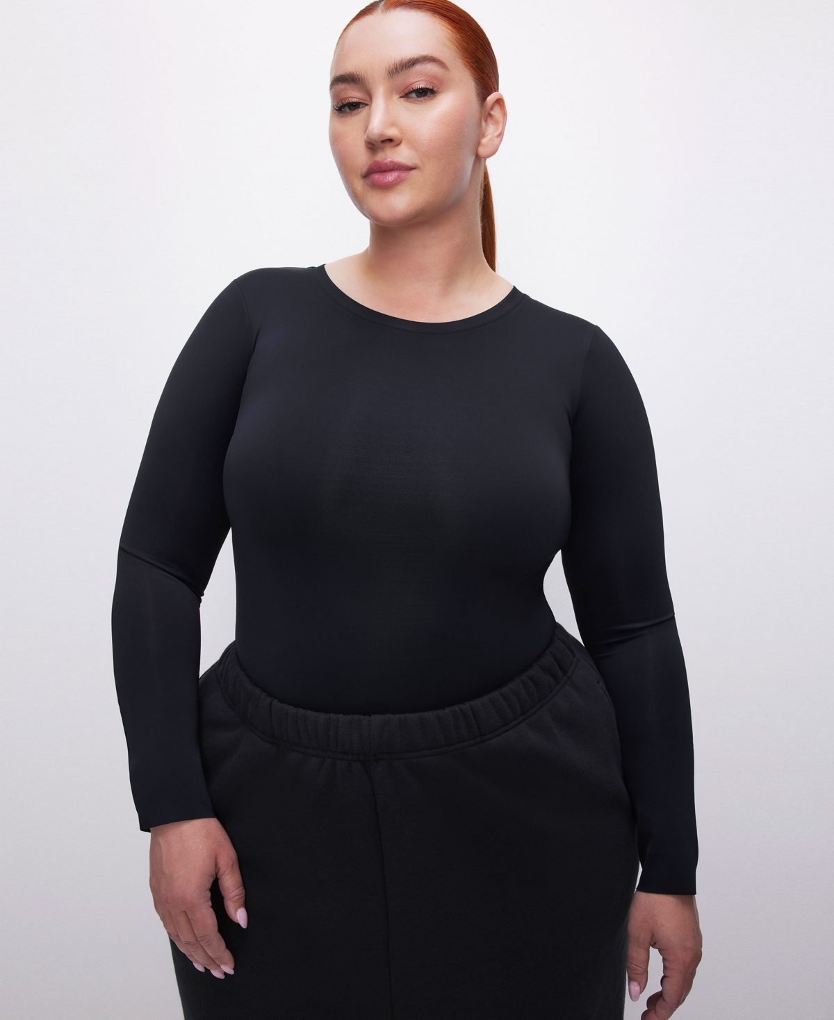 Good American Women's Sculpting Crew Neck Bodysuit