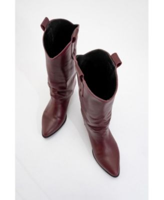 Teodora Leather Block Heel Boot (Women)