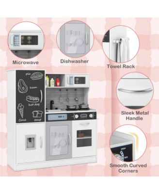 Pretend Play Kitchen with Utensils for Kids Aged 3+