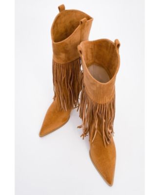 Gueras Fringe Pointed Toe Boot (Women)