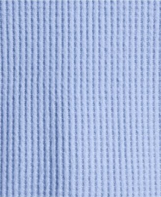 Women's Brushed Cozy Waffle 2 Piece Pajama Set - Long Sleeve Top and Shorts