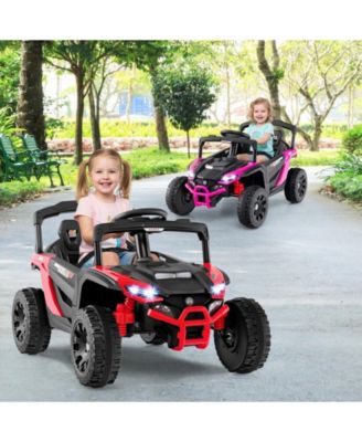 12V Kids Ride On Car UTV Electric Vehicle with LED Lights Music and Horn