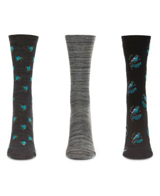 Women's 3 Pair Pack Birds Rayon From Crew Socks