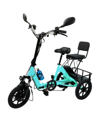 Electric Tricycle for Adults E-Trike with 3-Speed 350W Motor & 28-Mile Range | Compact Foldable Design