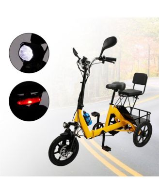 Electric Tricycle for Adults E-Trike with 3-Speed 350W Motor & 28-Mile Range | Compact Foldable Design