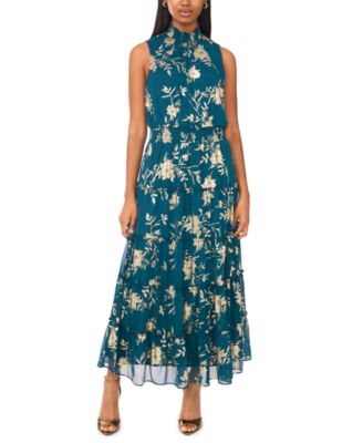 MSK - Women's Smocked Waist Sleeveless Maxi Dress