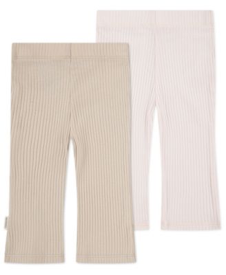 Baby Girls' Flared Leg Pants, 2-Pack Set
