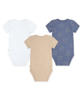 Baby Boys' Short-Sleeve Bodysuits, 3-Pack Set