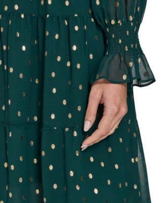 Women's Smocked Long Sleeve Dress