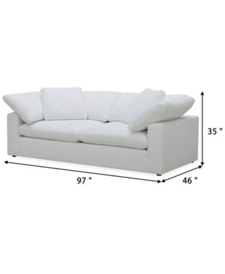 Fog 97" Fabric Sofa