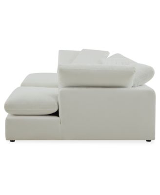 Fog 3-Pc. Fabric Double Chaise Sectional Sofa Set