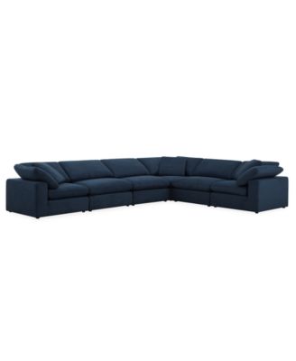 Fog 6-Pc. Fabric L-Sectional Sofa Set