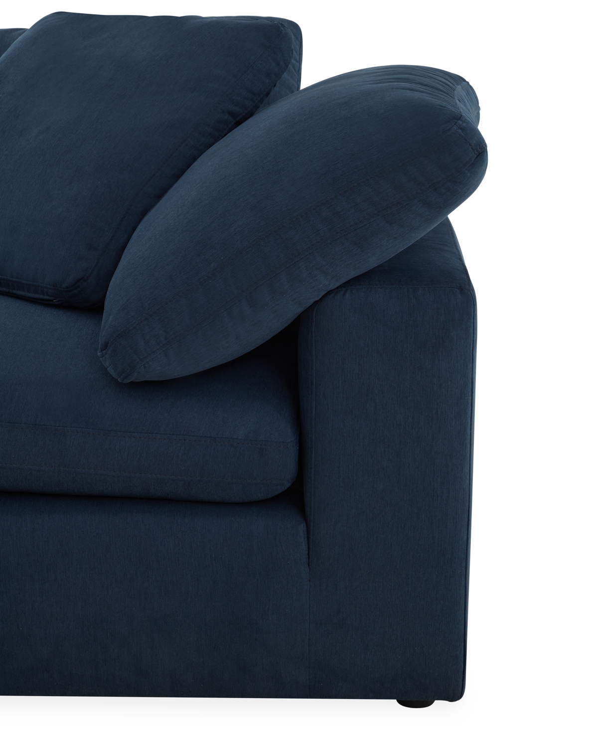 Macy's Fog 5-pc Fabric L Sectional In Blue
