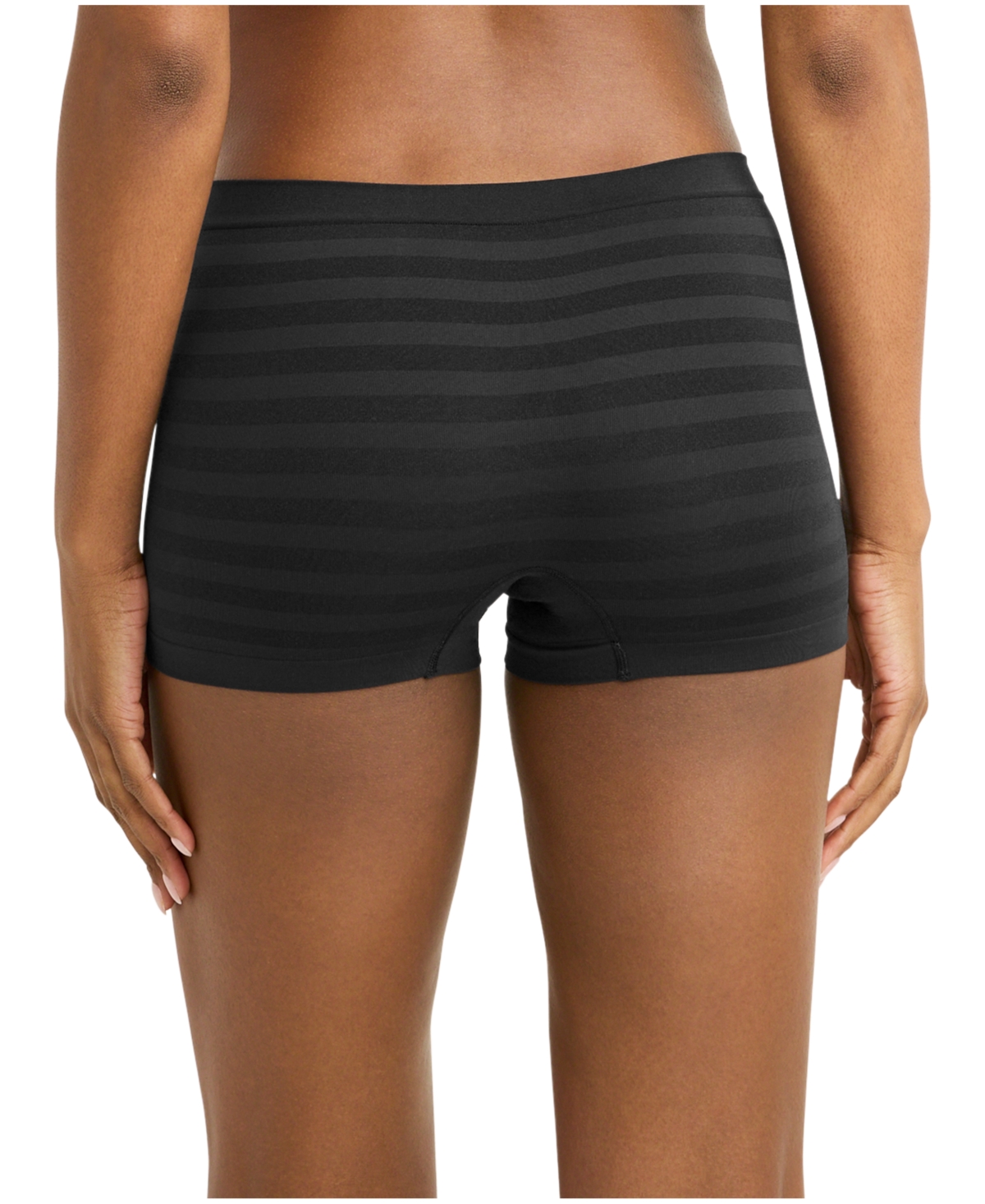 Jockey Seamfree 3-pack Full Coverage Boy Shorts In Black