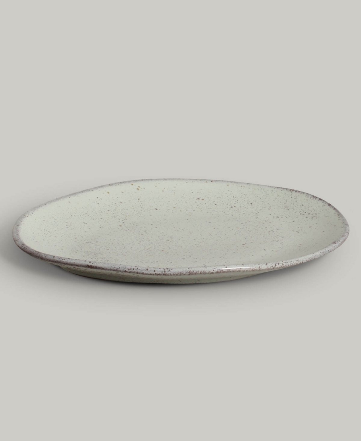 Porto Brasil Stoneware Oval Dinner Plates, Set Of 6 In Neutral
