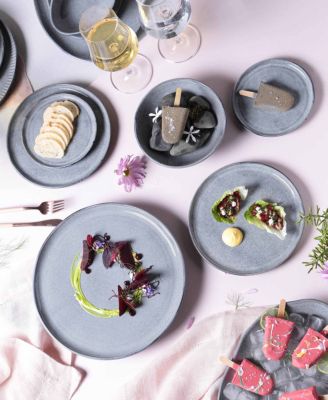 Stoneware Buffer Dinner Plates, Set of 6