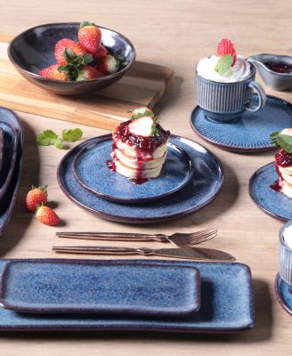 Stoneware Bread Plates, Set of 6