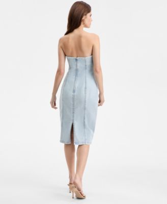 Women's Strapless Denim Dress, Macy's Exclusive