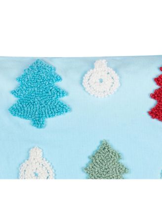 Trees Hooked Throw Pillow, 18" x 18"