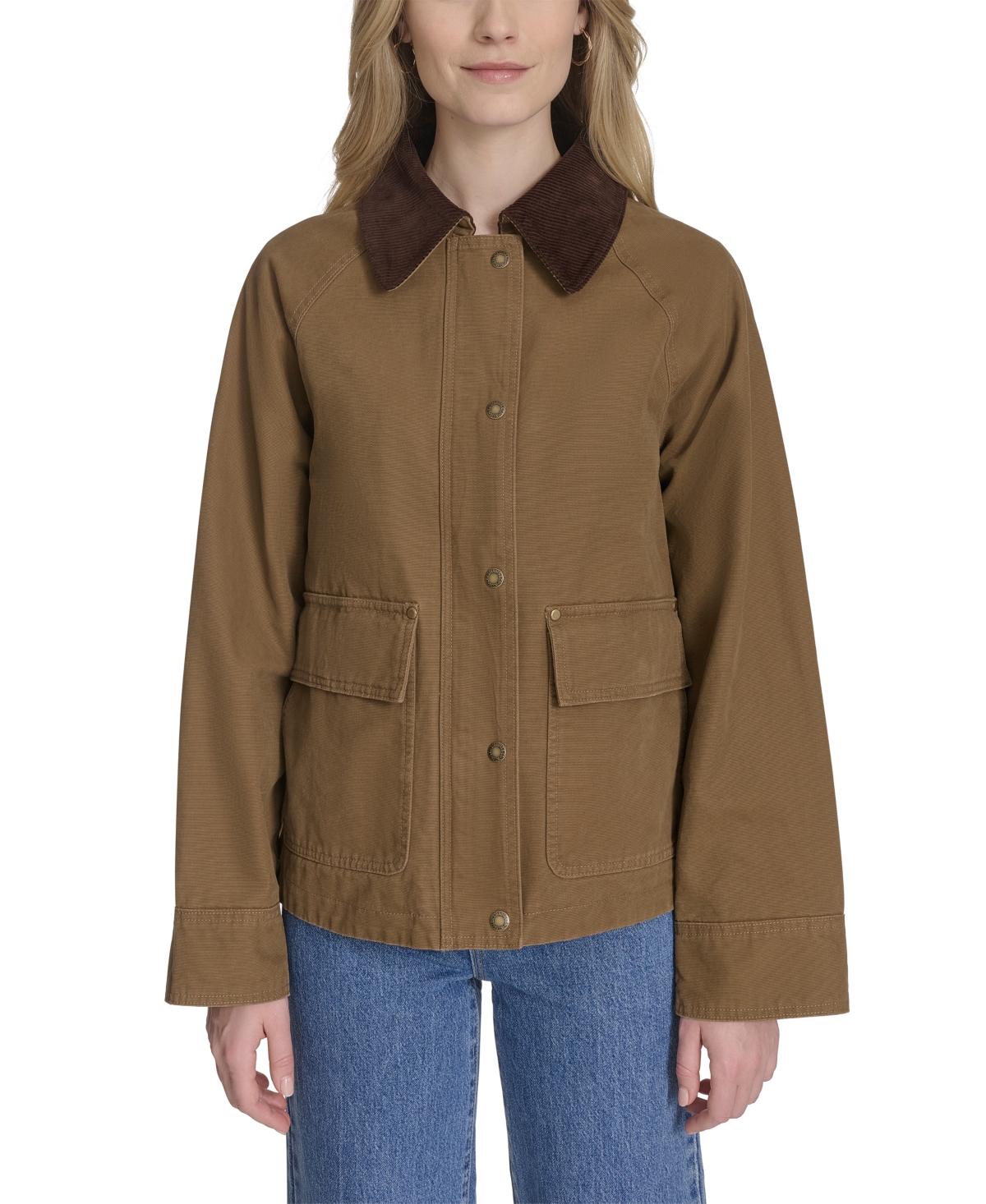 Levi's Women's Regular Short Cotton Barn Jacket In Brown