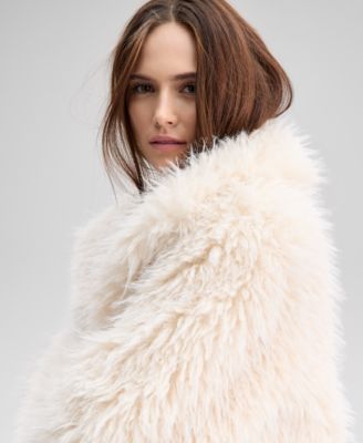 Women's Shaggy Faux-Fur Jacket, Macy's Exclusive