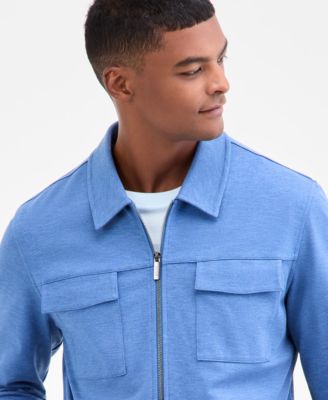 Men's Weekend Smart Zip-Front Stretch Knit Jacket, Macy's Exclusive