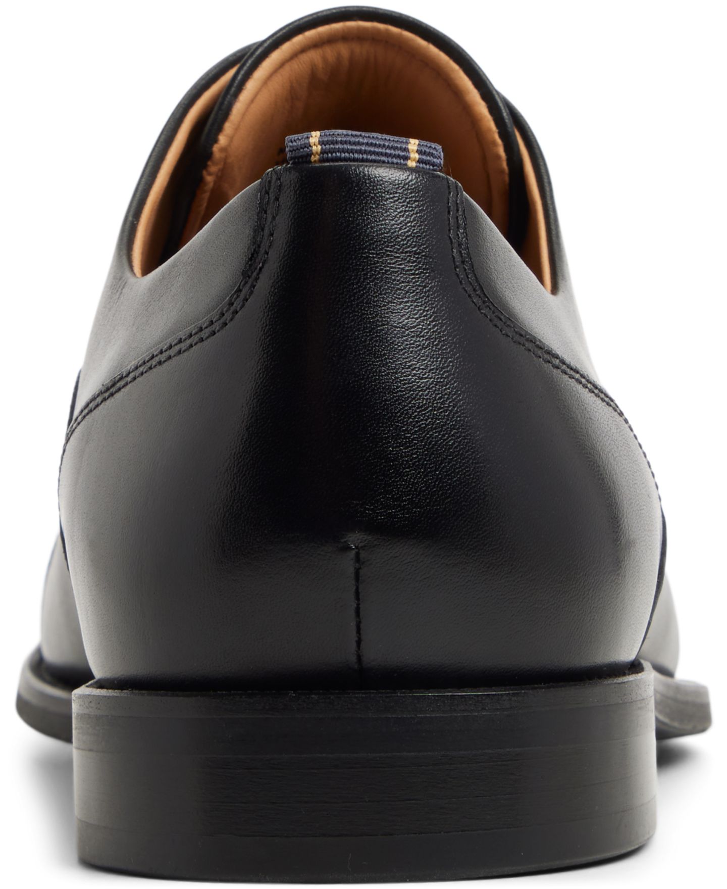 Обувь Brooks Brothers Men's Cassel Lace-Up Wingtip Oxford, цвет: Чёрный — фото 3