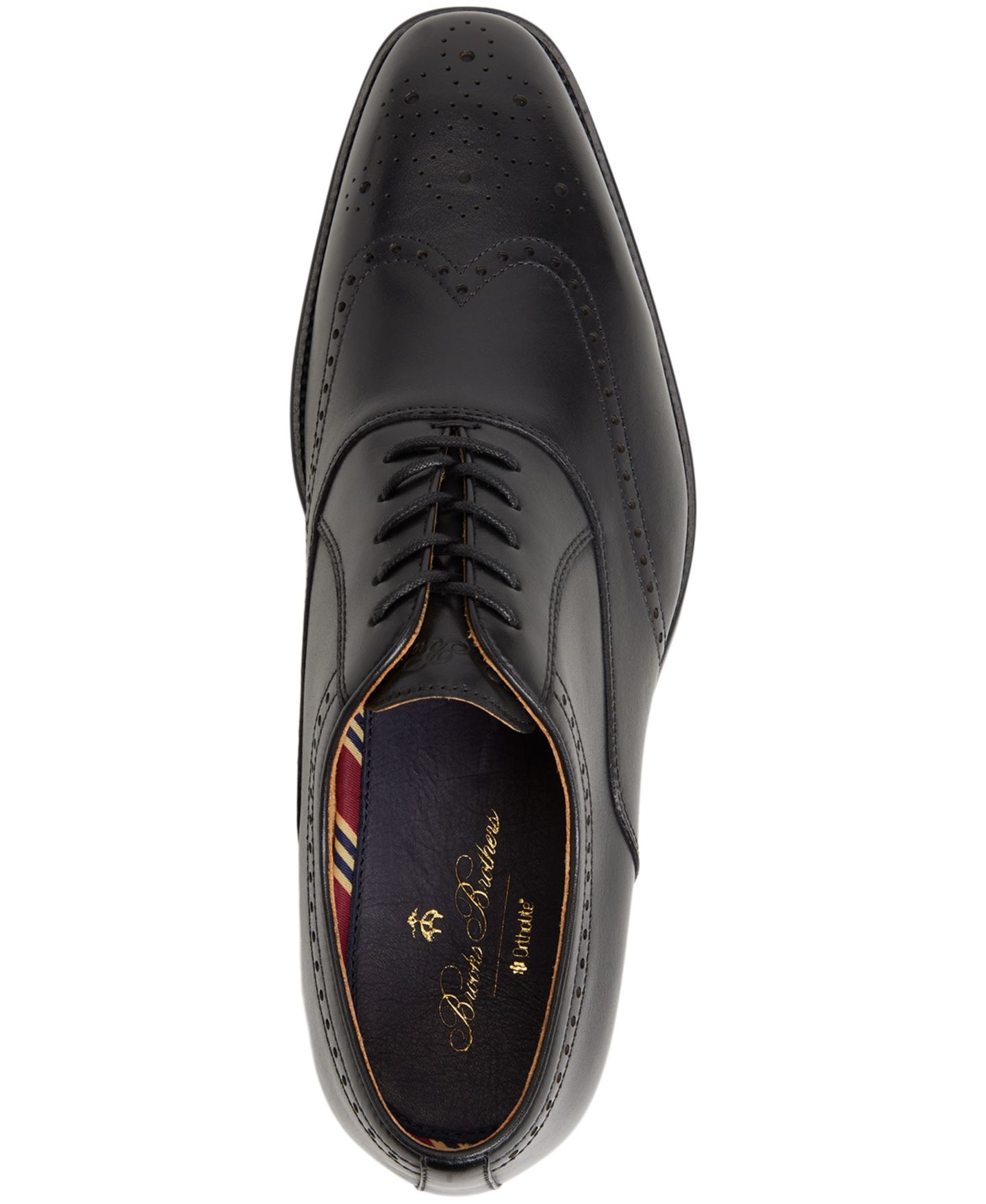 Мужские туфли Brooks Brothers McArthur Lace-Up Oxford, цвет: Чёрный — фото 4