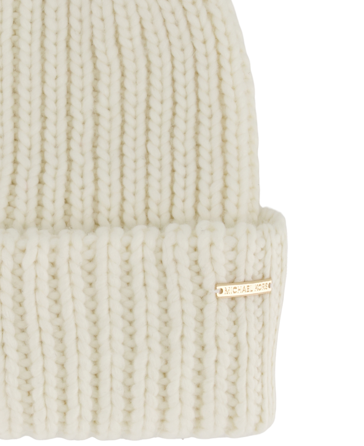 Michael Kors Michael  Women's Diamond Cuff Beanie In Brown