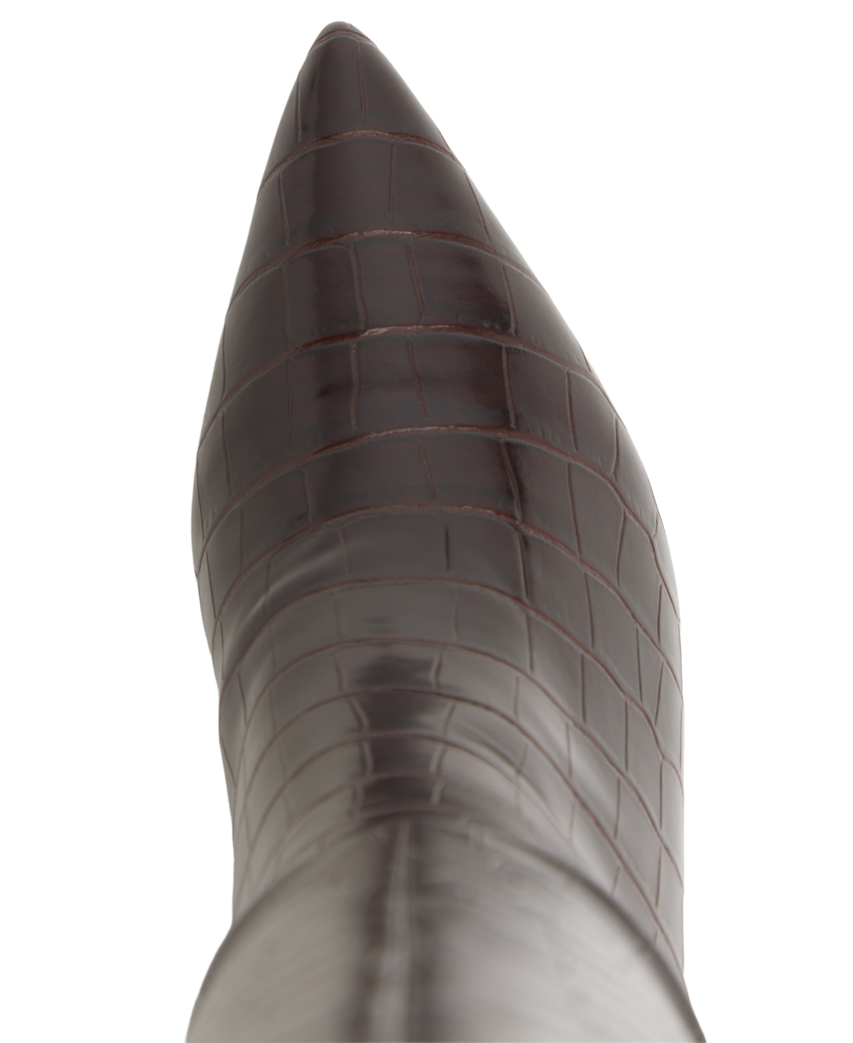 Aldo Heather Knee High Pointy Toe Boots In Brown
